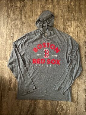 Boston Red Sox MLB Genuine Merchandise Heather Gray Pullover Hoodie